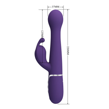 Вібромасажер із поступальним рухом серії Pretty Love - Dejon Dark Purple, BW-500014-2