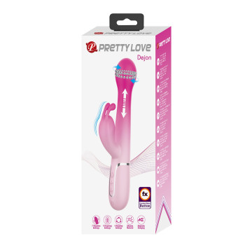 Вібромасажер із поступальним рухом серії Pretty Love - Dejon Pink, BW-500014-4