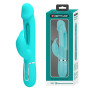 Вібратор із стимулятором клітора PRETTY LOVE - Kampas Rabbit 3 in 1 Green, BW-500025-1