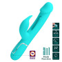 Вібратор із стимулятором клітора PRETTY LOVE - Kampas Rabbit 3 in 1 Green, BW-500025-1