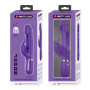 Вібратор із стимулятором клітора PRETTY LOVE - Kampas Rabbit 3 in 1 Dark Purple, BW-500025-2