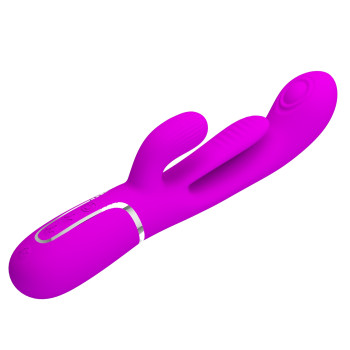 Вібратор із стимулятором клітора PRETTY LOVE - Shonia Purple 3 in 1, BW-500041