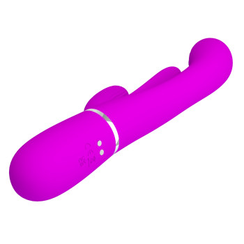 Вібратор із стимулятором клітора PRETTY LOVE - Shonia Purple 3 in 1, BW-500041