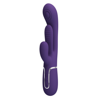 Вібратор із стимулятором клітора PRETTY LOVE - Shonia Dark Purple 3 in 1, BW-500041-2