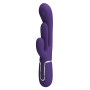 Вібратор із стимулятором клітора PRETTY LOVE - Shonia Dark Purple 3 in 1, BW-500041-2