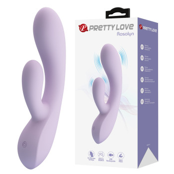 Вібратор із стимулятором клітора PRETTY LOVE - ROSOLYN, BW-500055-2