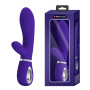 Вібратор з м'якою головкою і кліторальной стимуляцією Pretty Love - Thomas USB Purple