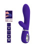 Вібратор з м'якою головкою і кліторальной стимуляцією Pretty Love - Thomas USB Purple