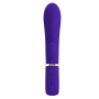 Вібратор з м'якою головкою і кліторальной стимуляцією Pretty Love - Thomas USB Purple
