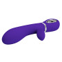 Вібратор з м'якою головкою і кліторальной стимуляцією Pretty Love - Thomas USB Purple