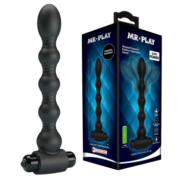 Анальная цепочка MR PLAY - Vibrating Anal Plug, BI-040105-MR