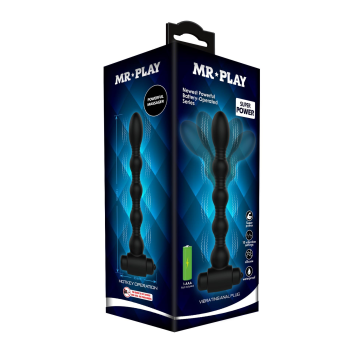 Анальная цепочка MR PLAY - Vibrating Anal Plug, BI-040105-MR