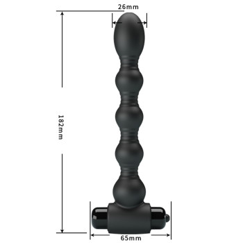 Анальная цепочка MR PLAY - Vibrating Anal Plug, BI-040105-MR