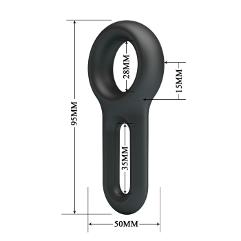 Ерекційне кільце Crazy Bull №18 - Oniel super soft silicone