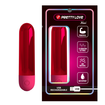 Перезаряджаємая віброкуля Pretty Love - Kiwi Red