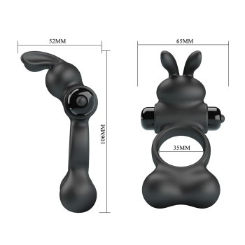 Ерекційне віброкільце Pretty Love - YUSUF Vibrate Penis Ring, BI-210346