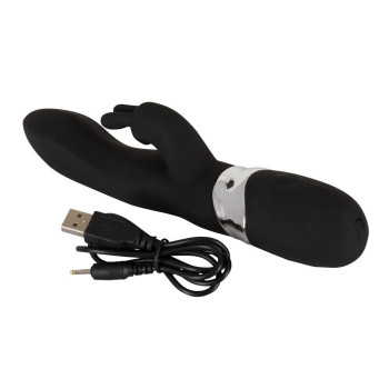 Вибратор – кролик черный с USB