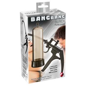 Помпа для пеніса BANG з пістолетом (чорна)