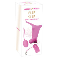 Страпон з порожниною FLIP SLIP з віброкулею