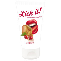 Масажний гель ВИШНЯ Lick It (50 мл)