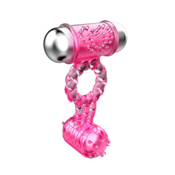Ерекційне вібро кільце зі стимулятором клітора Sweet Vibration Ring, BI-014080