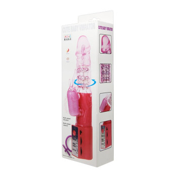 Вибратор с стимулятором клитора Cute Baby Vibrator, BW-004103