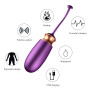 Віброяйце з підігрівом та пультом дистанційного керування - Vibrating Silicone Love EGG USB, BS6300001
