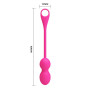 Вагинальные шарики с вибрацией и управлением с смартфона Pretty Love Elvira, BI-210212HP-1