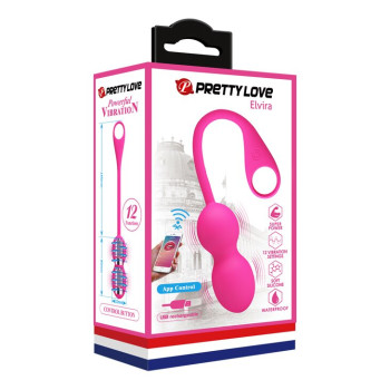 Вагинальные шарики с вибрацией и управлением с смартфона Pretty Love Elvira, BI-210212HP-1