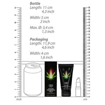 Стимулюючий крем для жінок Shots - CBD Cannabis Masturbation Cream For Her, 50 ml