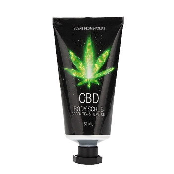 Набір для ванни та душу CBD Luxe Travel set - GREEN TEA & HEMP OIL ( 4 предмети )