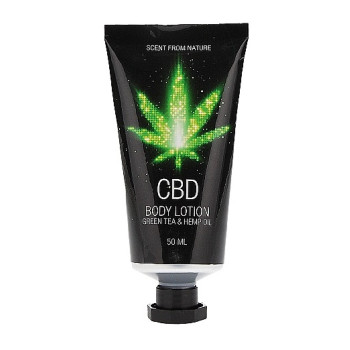Набор после ванны и душа CBD Gift set - GREEN TEA & HEMP OIL ( 4 предмета )