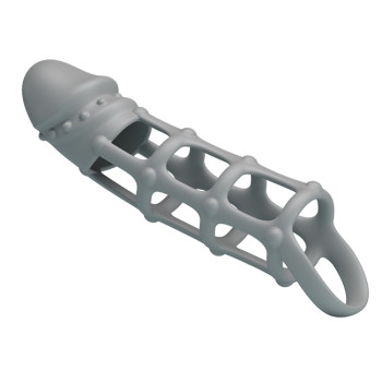 Ажурная насадка Penis Sleeve With Ball Strap