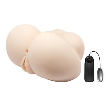 Мастурбатор двома входами та вібрацією GRACES Vibrating Pleasure Ass&Vagina, BM-009141