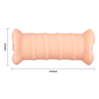 Мастурбатор-вагіна з двома входами та вібрацією CRAZY BULL - EMMA Double Vagina, BM-009148ZH