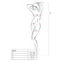 Бодистокинг Passion BS059 red, комбинезон, имитация чулок
