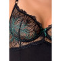 Корсет с пажами Passion Exclusive FLORIS CORSET S/M, black, трусики