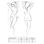 Прозрачная сорочка с открытой спиной Passion MARESOL CHEMISE S/M, black, трусики