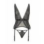Полупрозрачный корсет Passion Exclusive MIRAJANE CORSET S/M, black