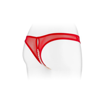 Трусики с жемчугом и доступом Fashion Secret Sophie Red