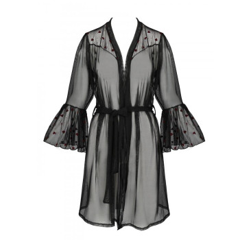 Воздушный пеньюар Passion LOVELIA PEIGNOIR XXL/XXXL, black
