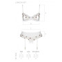 Сексуальный комплект с поясом для чулок Passion LOVELIA SET XXL/XXXL, white