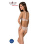 Комплект: бра, трусики с ажурным декором и открытым шагом URSULA SET L/XL, white