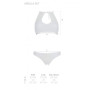 Комплект: бра, трусики с ажурным декором и открытым шагом URSULA SET L/XL, white