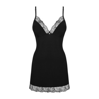 Сорочка та трусики Obsessive Bella Rou chemise & thong XS/S