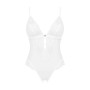 Еротичне напівпрозоре боді Obsessive Heavenlly crotchless teddy XS/S, з доступом