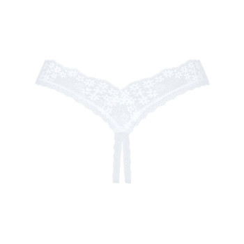 Кружевные танга Obsessive Heavenlly crotchless thong  M/L, с доступом