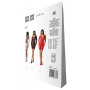 Полупрозрачное мини-платье Passion BS101 One Size, white, рукава-митенки