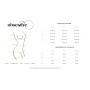 Трусики-стрінги Obsessive Blomentis thong, XL/2XL, чорні, мереживні, боковинки — подвійні смужки