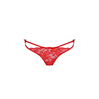 Трусики с завязочками по бокам Passion Exclusive WARDA THONG S/M, red
